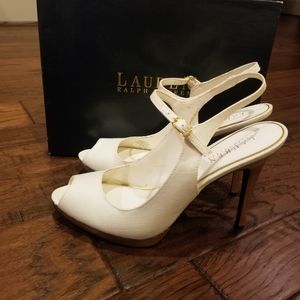 Ralph lauren straw heels